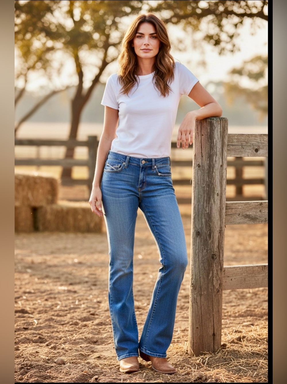 Ariat REAL Jean Mid Rise - Boot Cut - Samara Austin Size 32s